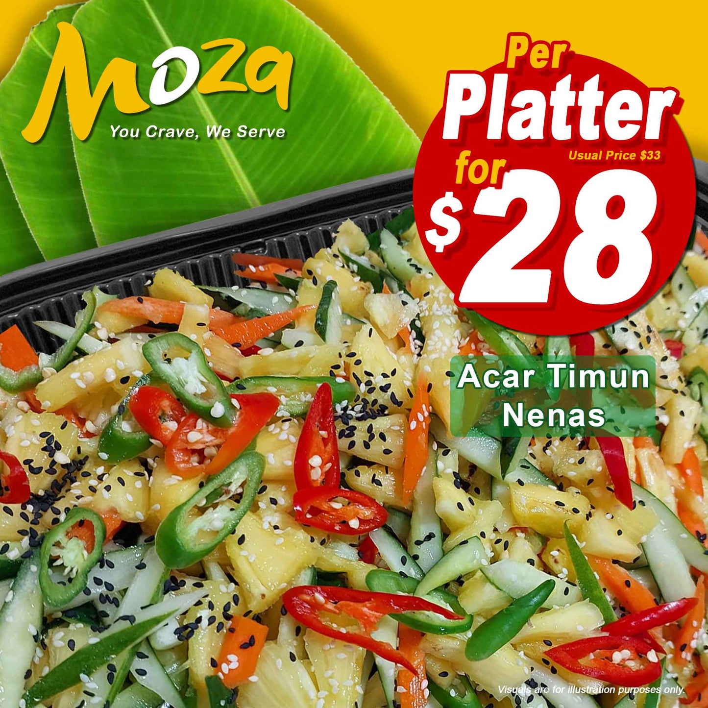 Acar Timun Nenas (Platter)